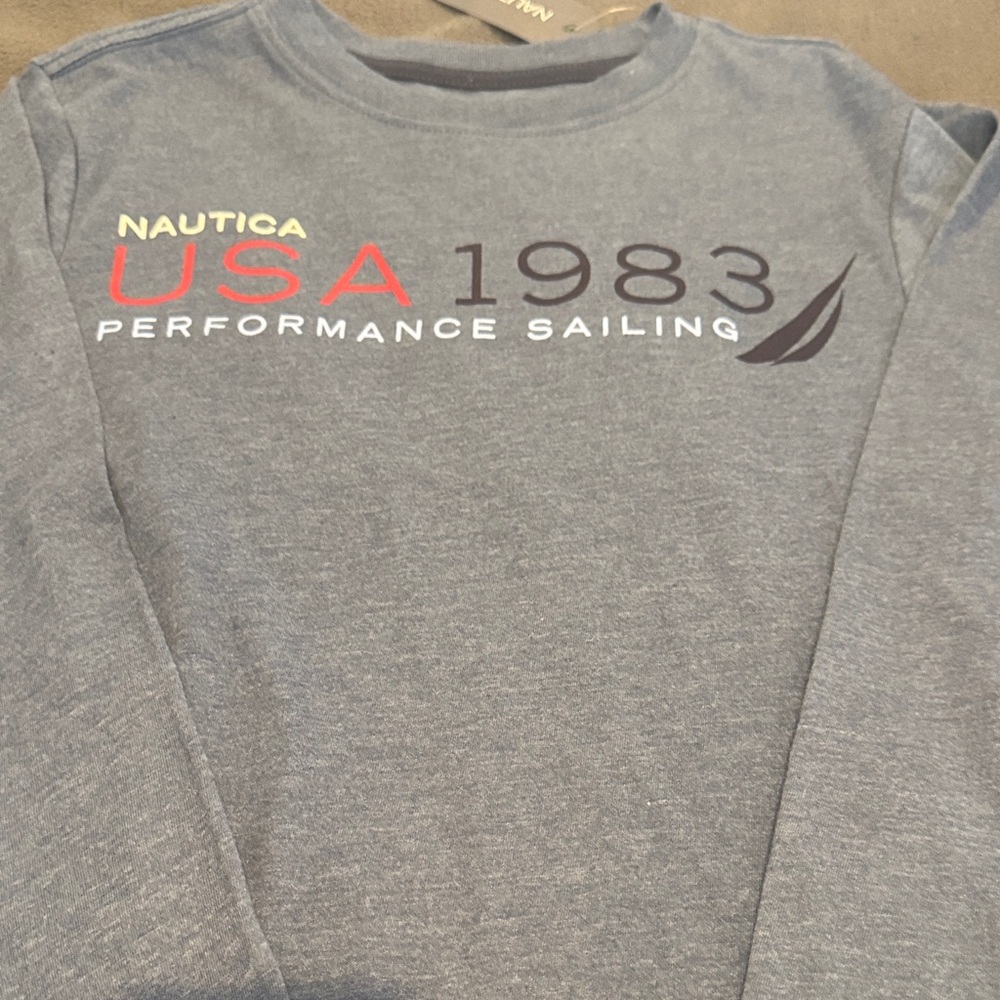 Nautica Heather Blue USA 1983 Crewneck